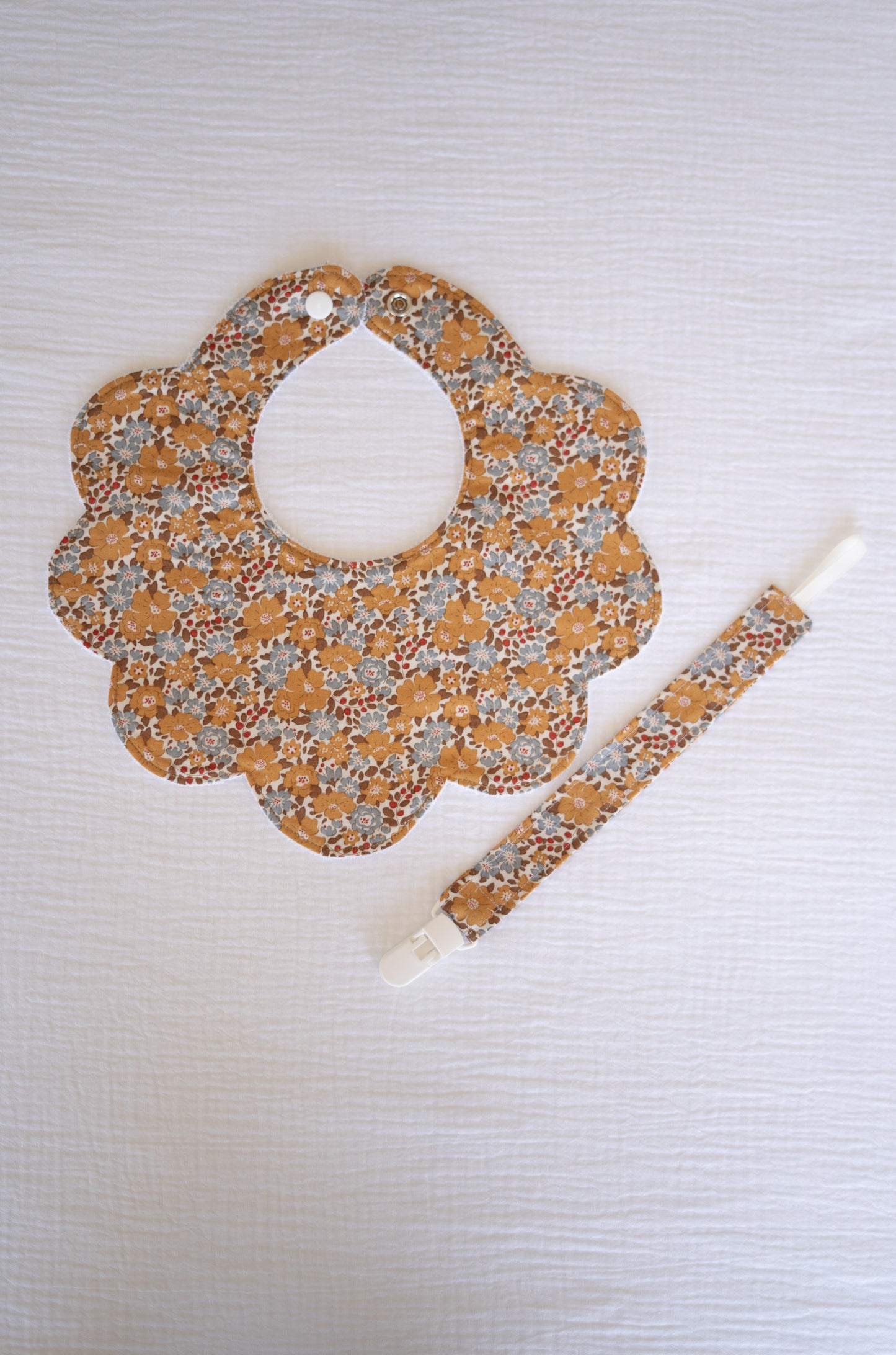 Happy Flowers Tilda Baby Bib