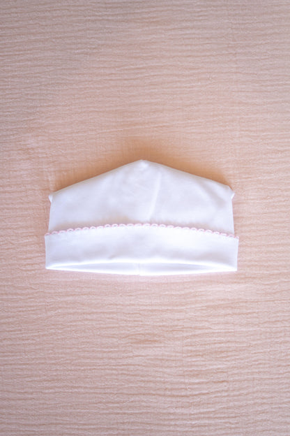 Premium Pima Cotton Pink Babyrow & Hat: Preemie