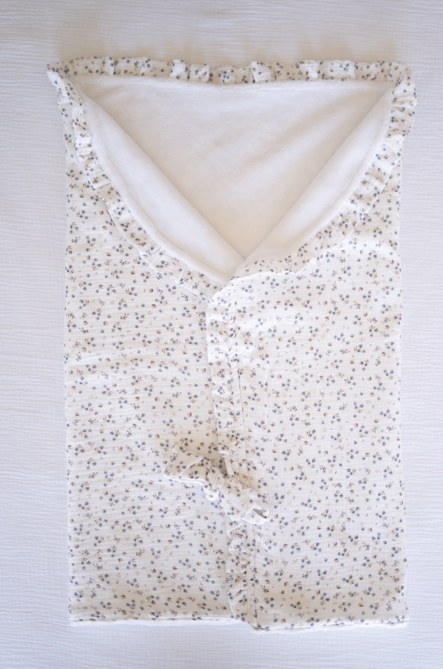 Receiving Wrap - Blue Flowers