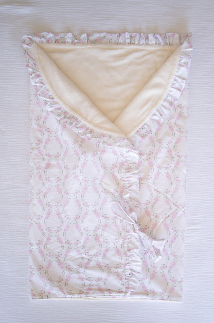Receiving Wrap - Pink Flowers