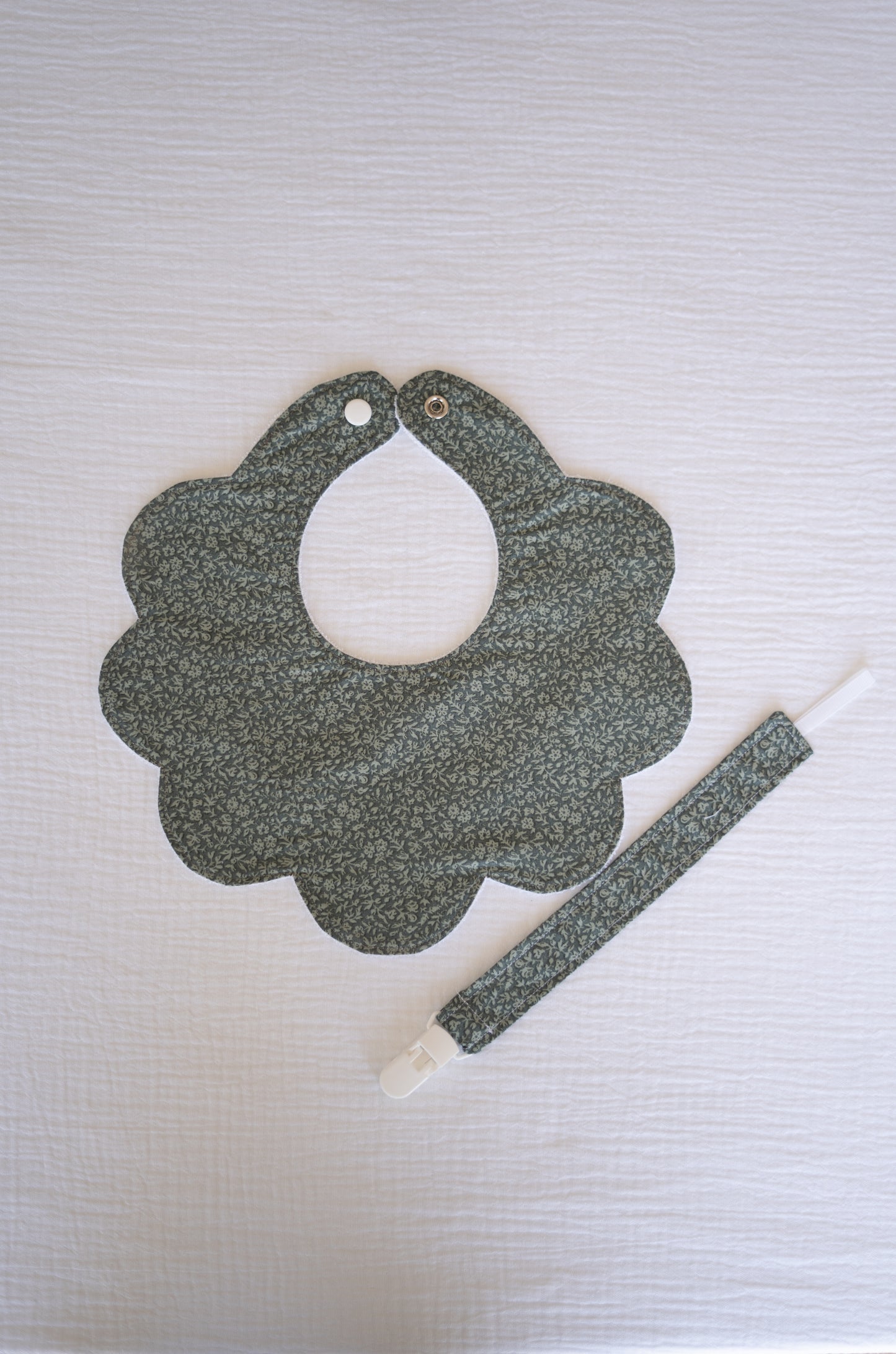 Green Leaves Tilda Pacifier Holder