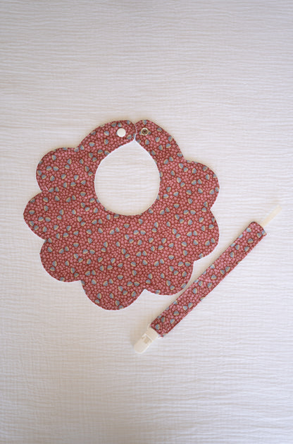 Raspberry Tilda Baby Bib