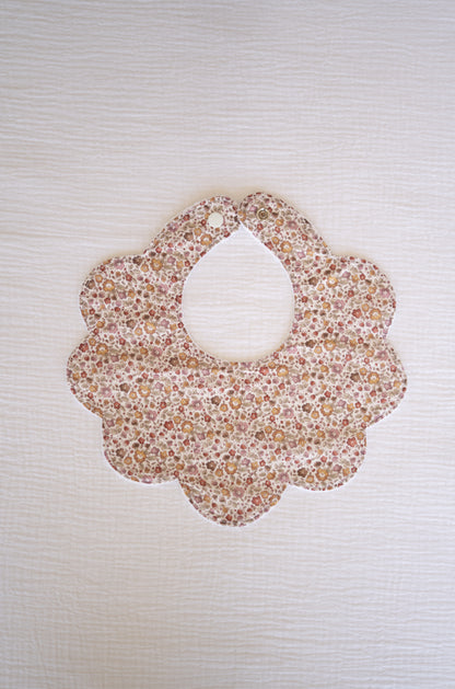 Fall Flowers Organic Cotton Baby Bib