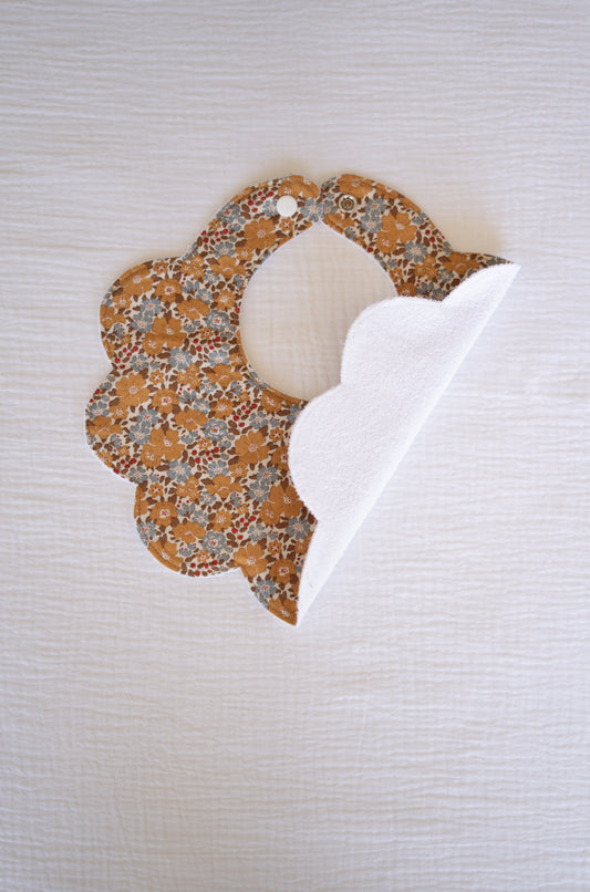 Happy Flowers Tilda Baby Bib