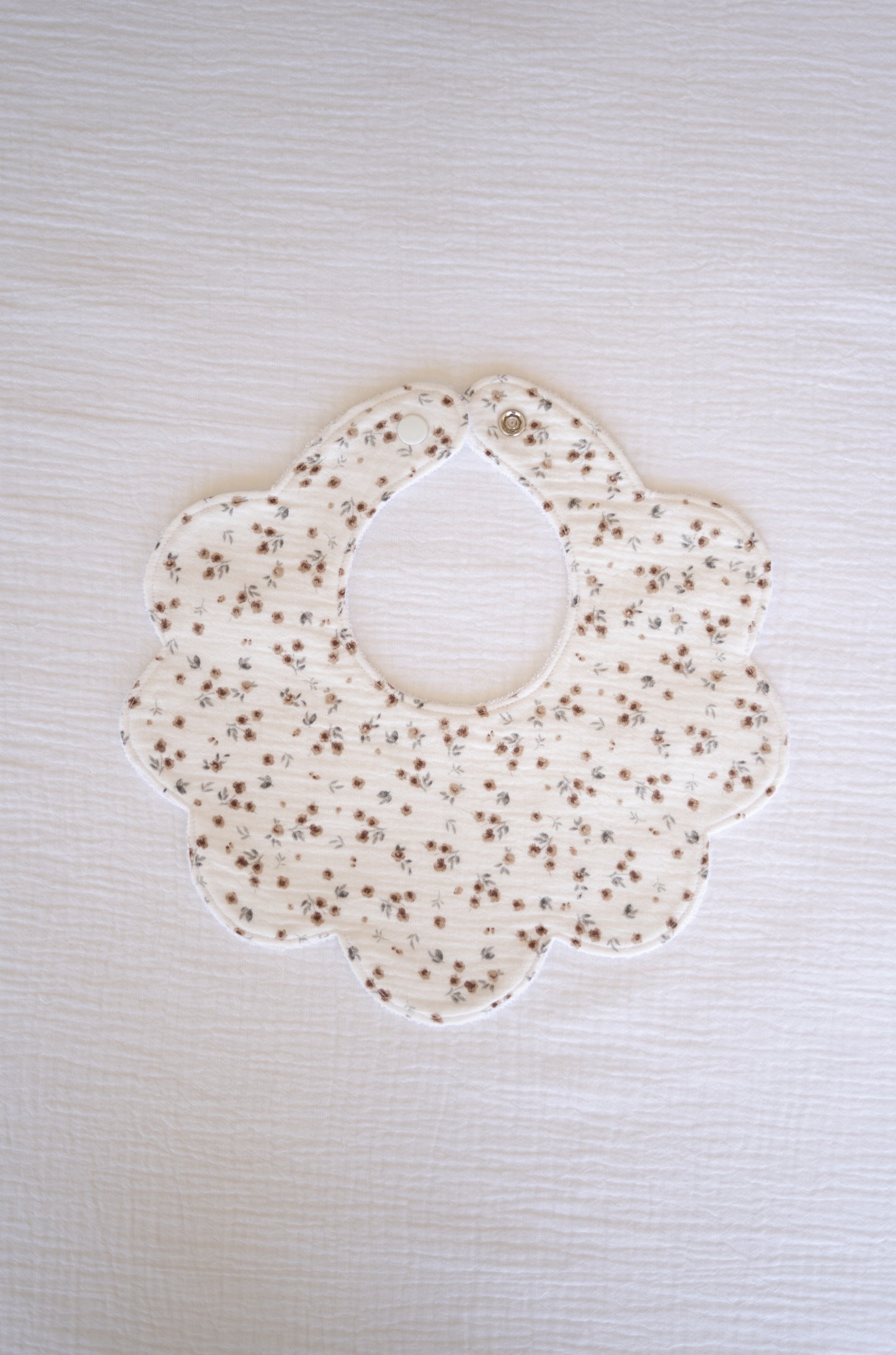 Muslin Flowers Baby Bib