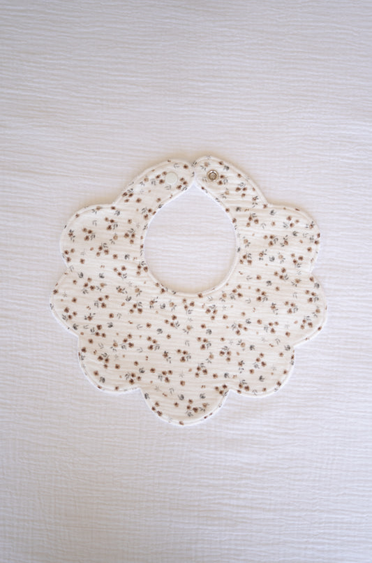 Muslin Flowers Baby Bib