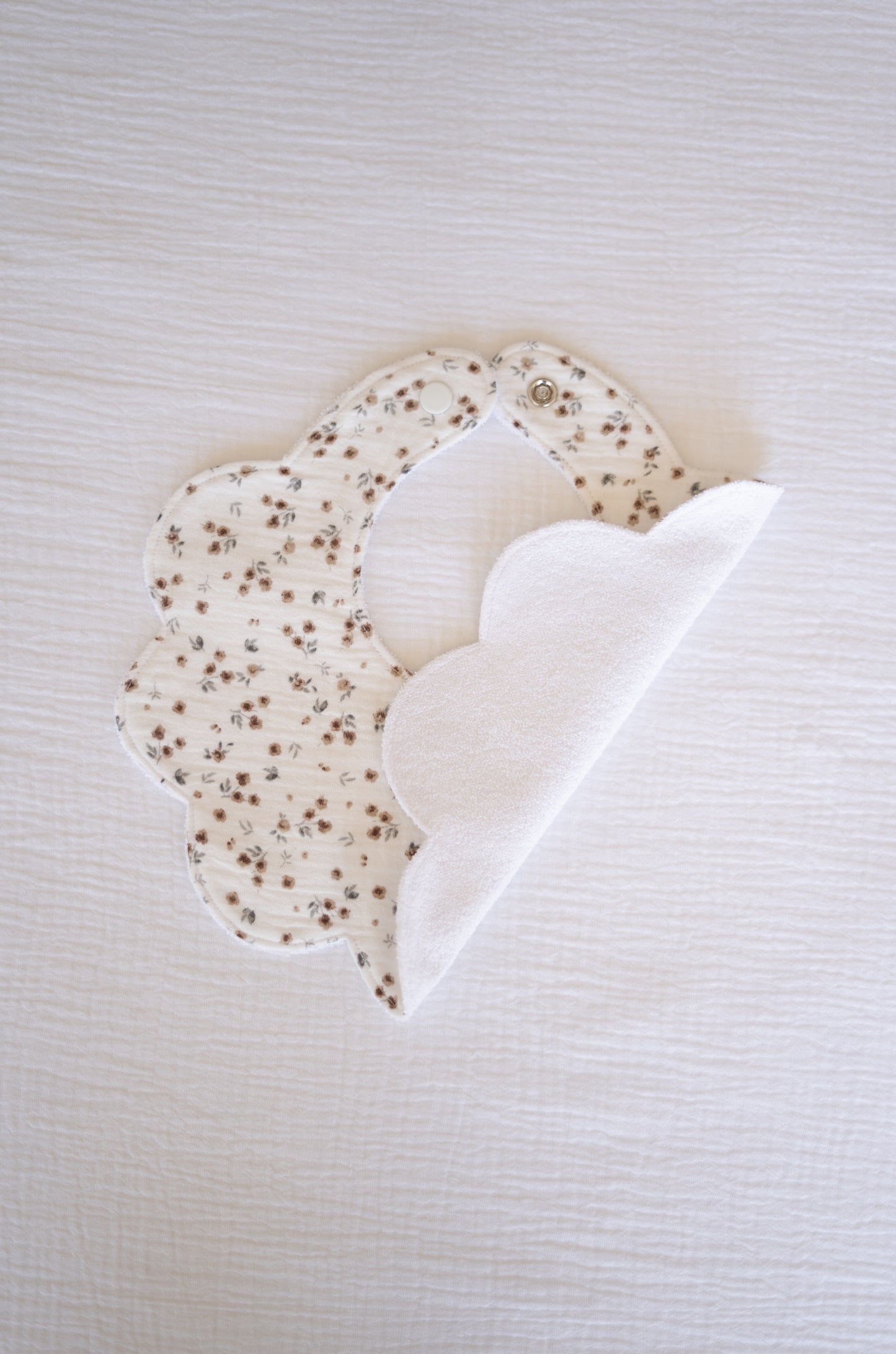 Muslin Flowers Baby Bib