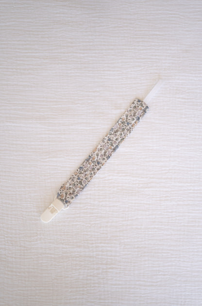 Blue Flowers Organic Cotton Pacifier Holder