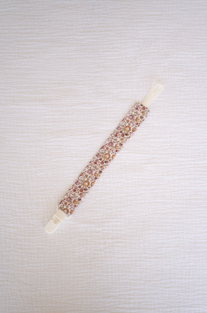 Fall Flowers Organic Cotton Pacifier Holder