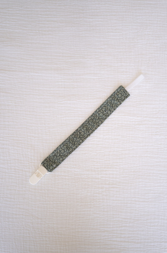 Green Leaves Tilda Pacifier Holder