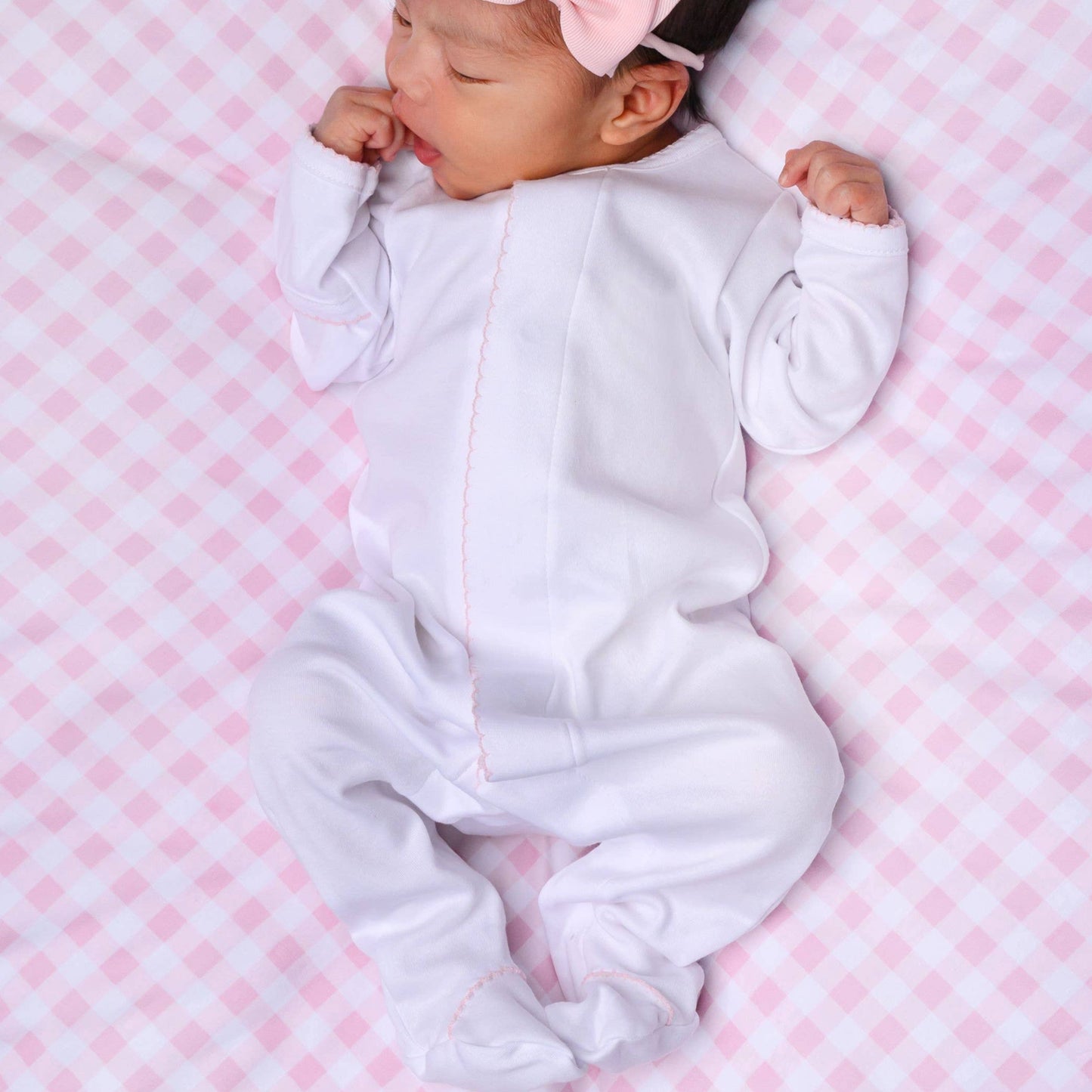 Premium Pima Cotton Pink Babyrow & Hat: Preemie